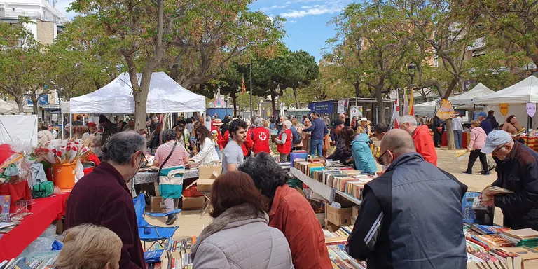 Sant Jordi a Pineda: la festa dels llibres, les roses i les entitats