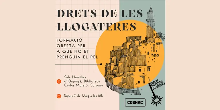 El Sindicat d’Habitatge del Solsonès organitza una formació sobre els drets de les llogateres