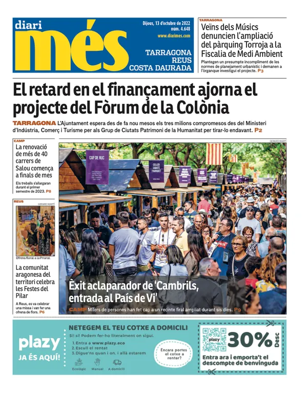 T'expliquem les portades dels diaris del territori d'aquest 13 d'octubre