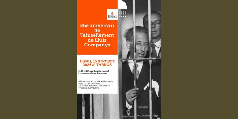 Commemoren el 86è aniversari de l’afusellament de Lluís Companys