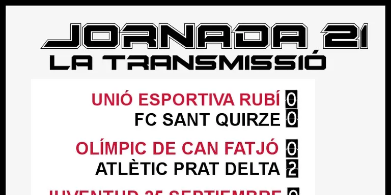 A PEU DE CAMP - JORNADA 21 diumenge