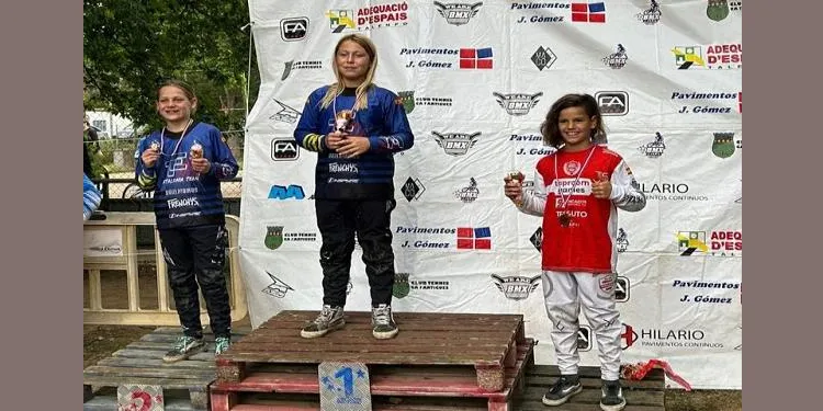 L’altafullenca Mia Ayats suma una nova segona plaça en la quarta prova de la Copa Catalana de BMX a Lliçà d’Amunt