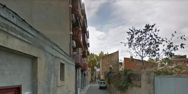 Obres al solar del carrer de Sant Magí