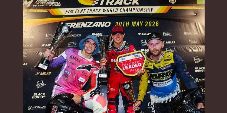 El poblenc Gerard Bailo manté el pols pel Campionat del Món de Flat Track amb un nou podi a Terenzano