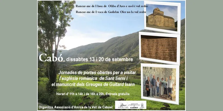 Portes obertes a Cabó per conèixer el document dels Greuges de Guitard Isarn
