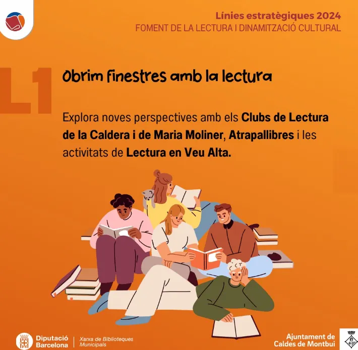 La Biblioteca Municipal promou la lectura i la dinamització cultural a Caldes