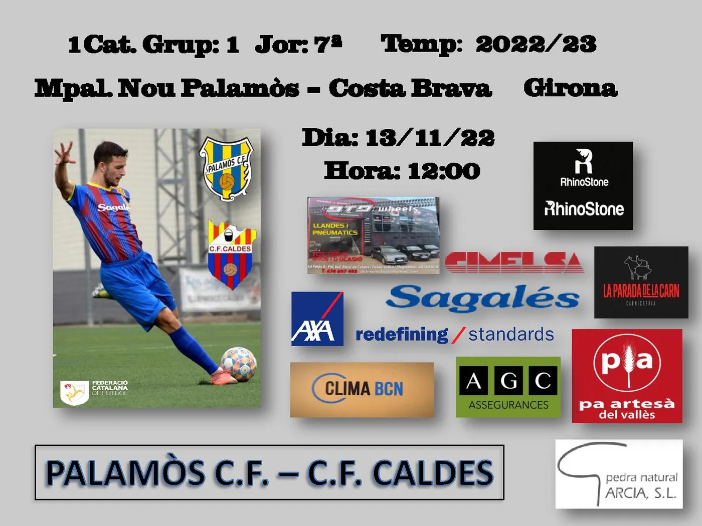 El CF Caldes buscarà entrar al grup capdavanter de Primera Catalana amb un triomf davant el Palamós