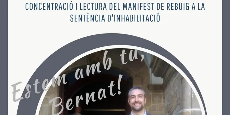 Convoquen un acte de suport al conseller i alcalde estat Bernat Solé i un ple extraordinari