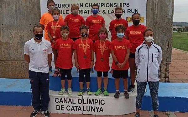 El Club Pentatló Torredembarra aconsegueix 16 medalles en el Campionat d’Europa de Triatlé, Biatlé i Làser Run