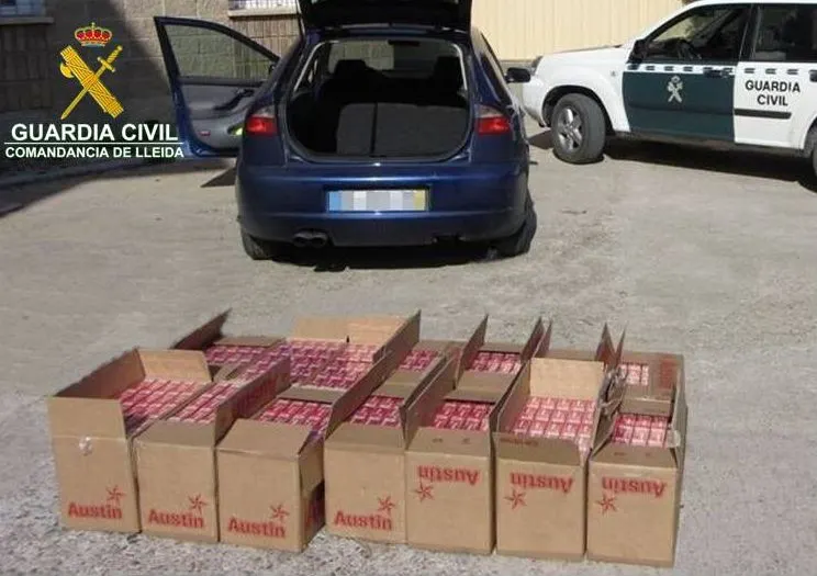 Intervenen a Oliana tabac de contraban valorat en més de 13.000 euros