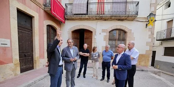 El president de la Generalitat, Quim Torra, visita Carme Forcadell al Centre Penitenciari Mas d'Enric