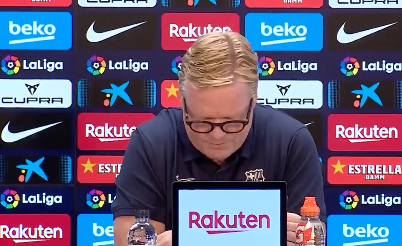 Ronald Koeman demana "paciència" als seguidors llegint un comunicat públic