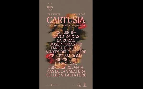 Ja es coneixen els cellers que participaran en la 4a Festa de la Cartusia de la Nou de Gaià el 7 de setembre