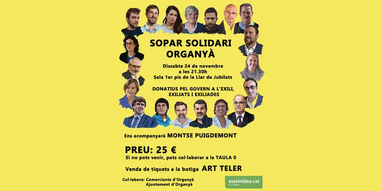 A la venda els tiquets per al Sopar Solidari a Organyà