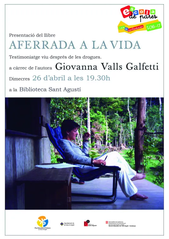 Xerrada a la Seu sobre drogoaddicció, a càrrec de Giovanna Valls