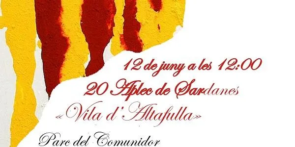 El 20è Aplec de Sardanes Vila d'Altafulla arriba aquest diumenge