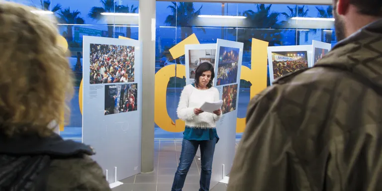 Acte institucional de l’Ajuntament a favor de les persones refugiades