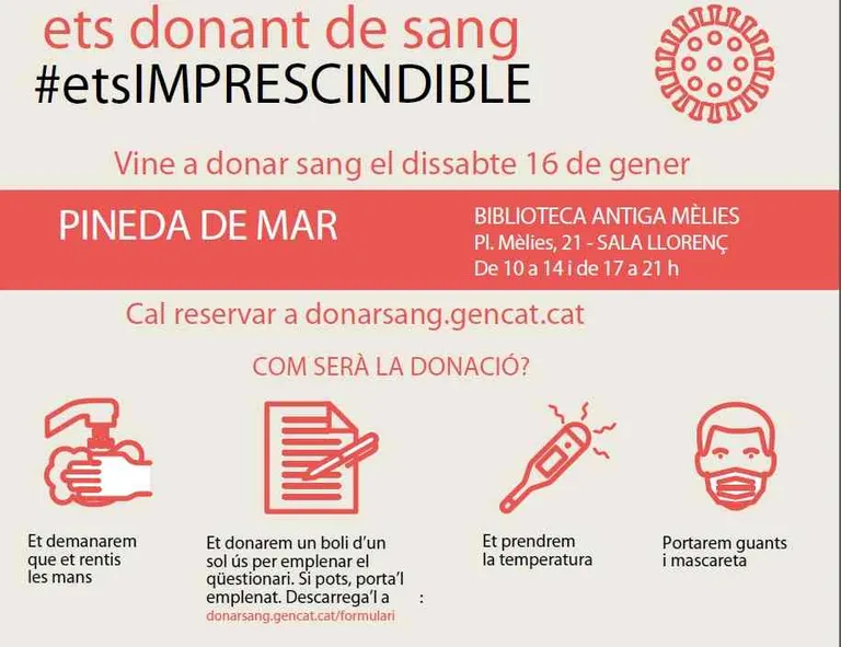 Ets donant de sang, ets imprescindible