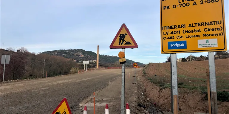 A partir de dilluns es tallarà el primer tram de la carretera de Coll de Jou per obres
