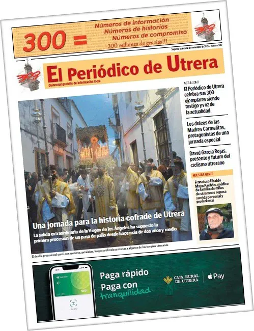 COPE Utrera (98.1 FM) celebra el número 300 de El Periódico de Utrera