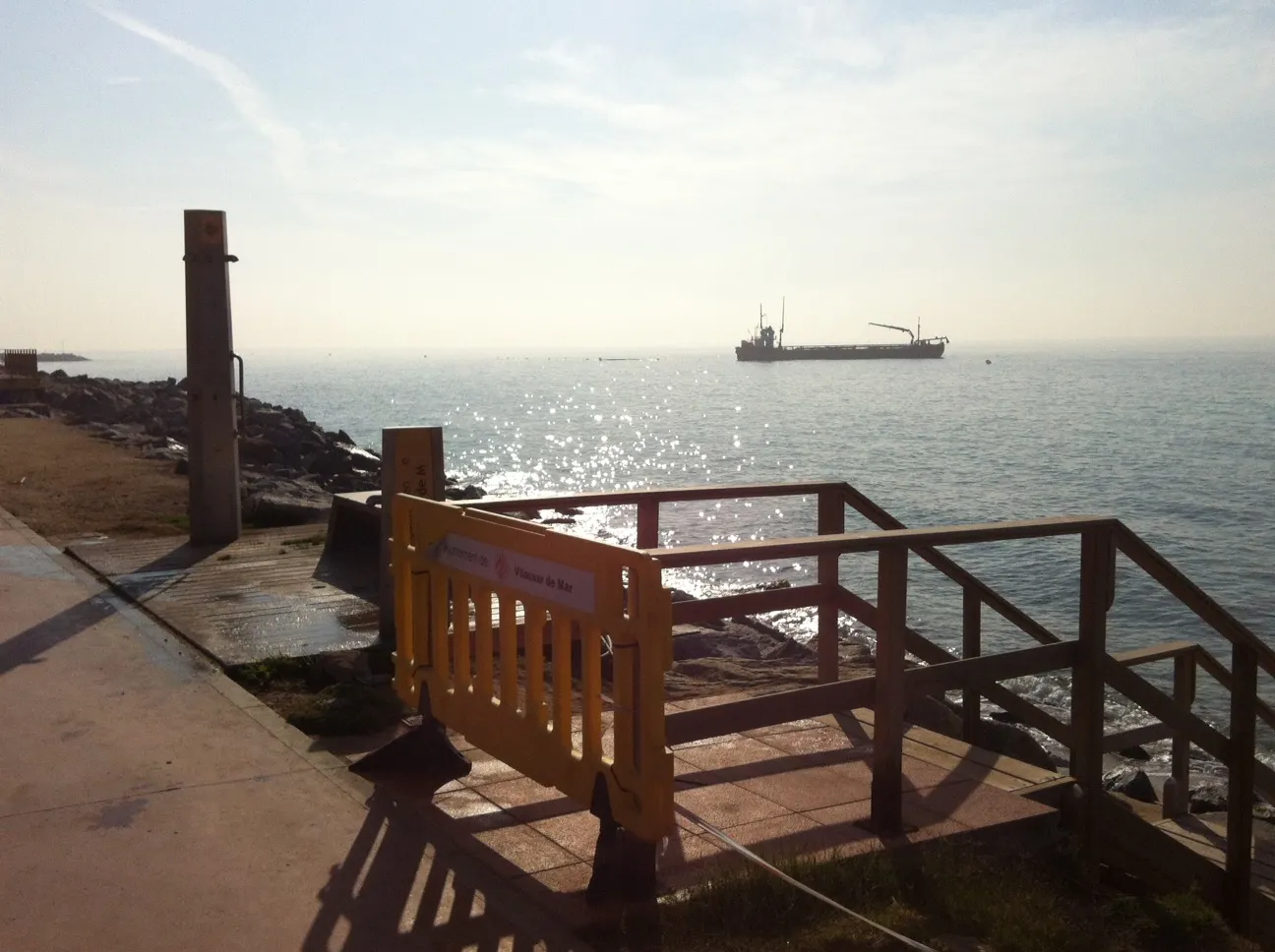 El Ministeri ha començat a realitzar una actuació d’emergència al tram de platja afectat pels temporals