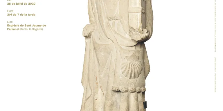 El Museu de Solsona presenta dissabte la reproducció de la imatge gòtica de Sant Jaume de Ferran a Estaràs, a la Segarra