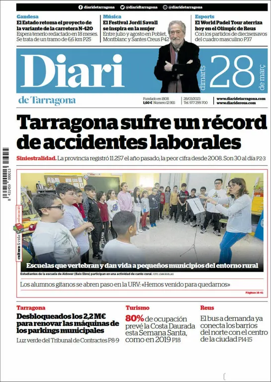 Consulta les portades dels diaris d'aquest 28 de març