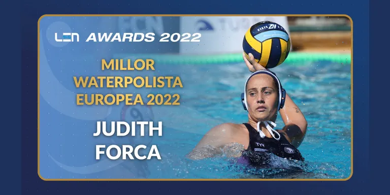 Judith Forca i Unai Aguirre, millors waterpolistes d'Europa 2022