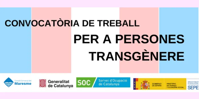 El Consell Comarcal del Maresme obre una convocatòria de feina per a persones trangènere