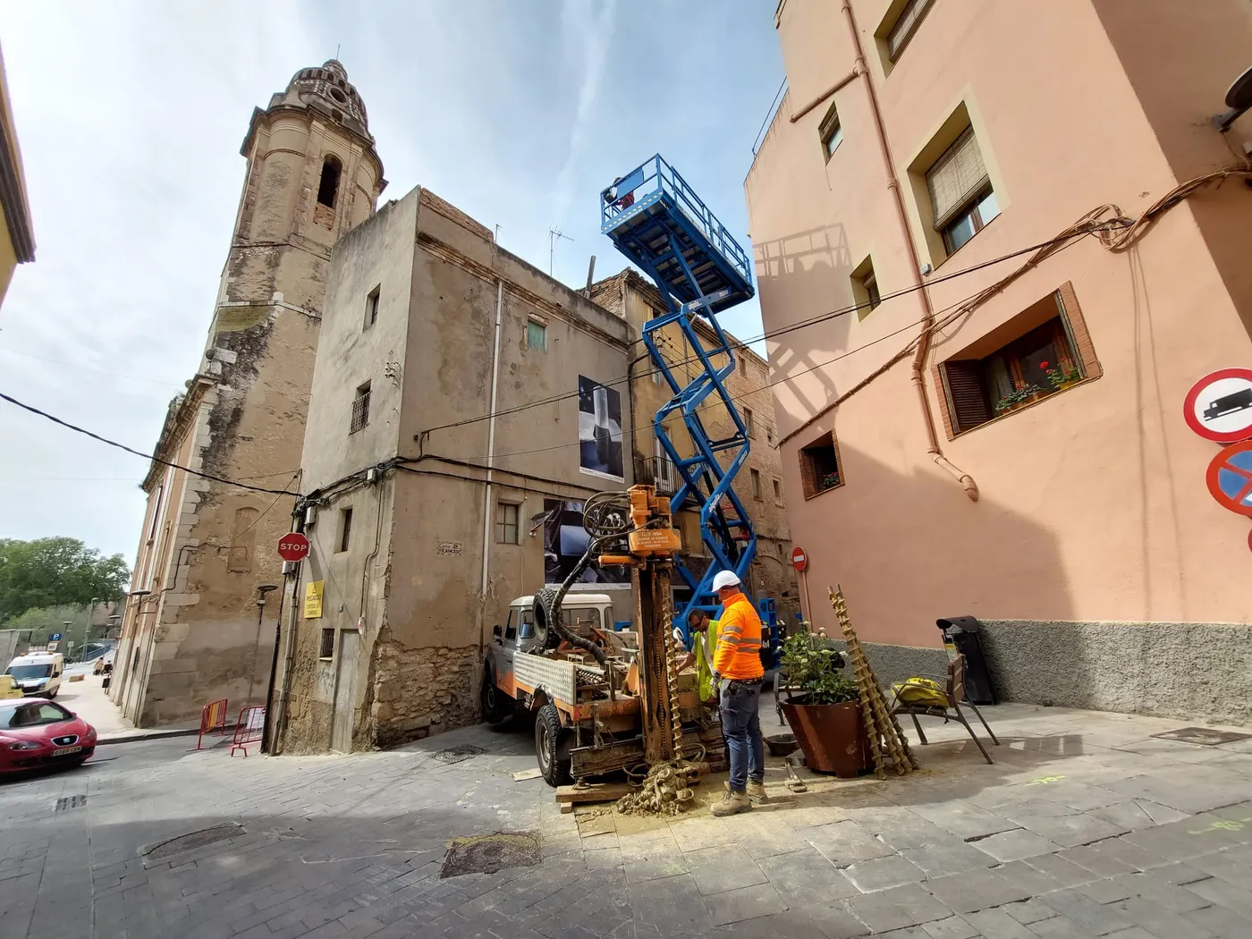 Comencen els estudis geotècnics a la Muralla de Sant Francesc