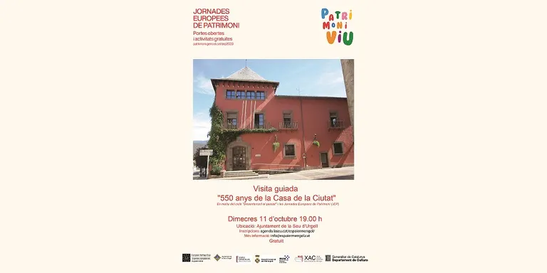 La Seu d'Urgell s'afegeix a les Jornades Europees de Patrimoni amb la visita '550 anys de la Casa de la Ciutat'