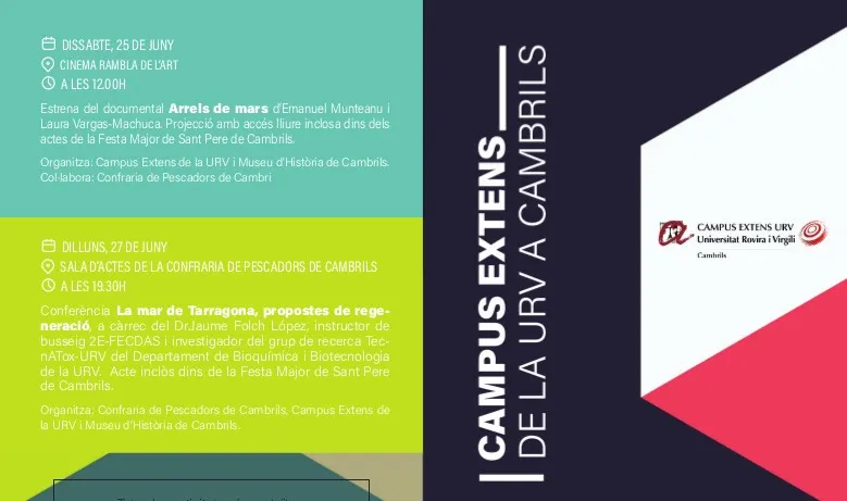 El Campus Extens de la URV a Cambrils finalitza el curs amb una intensa programació