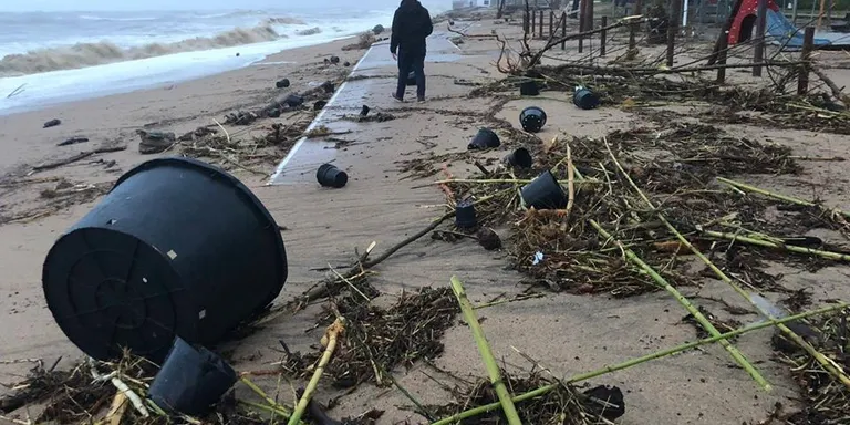 Iniciativa ciutadana i solidària a Pineda per netejar la façana marítima
