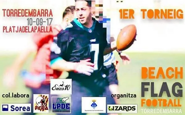 Els Torredembarra Lizards organitzen el 1er torneig Beach Flag Football a la platja de la Paella