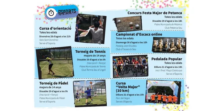 La Festa Major ‘Atípica’ de la Seu d’Urgell proposa 7 activitats esportives