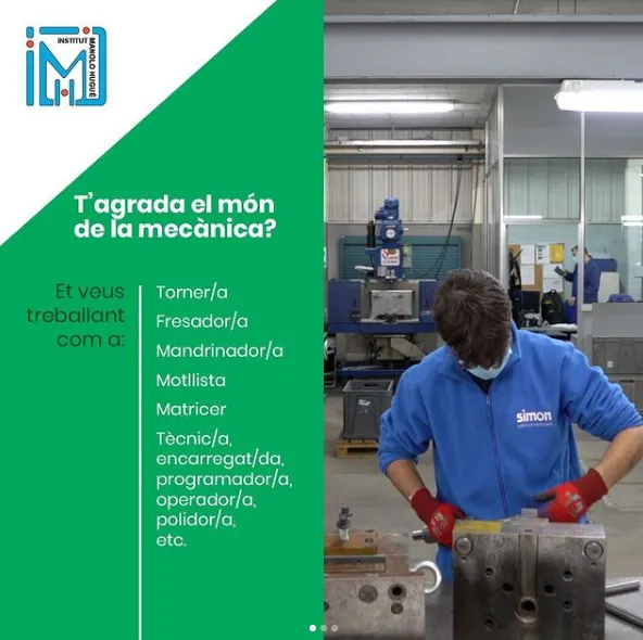 L’institut Manolo Hugué oferirà a partir del gener certificats de professionalitat, una alternativa als cicles formatius per accedir al mercat laboral