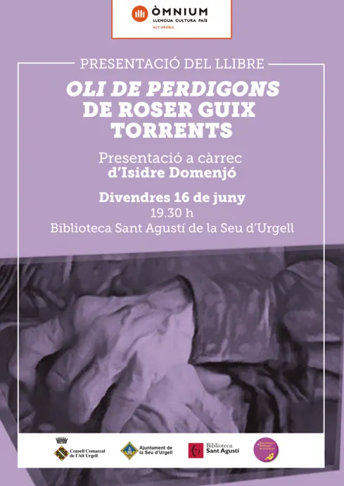 Presentació a la Seu del llibre 'Oli de perdigons', de Roser Guix Torrents
