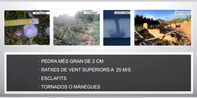 En marxa un nou servei per alertar d'episodis meteorològics violents