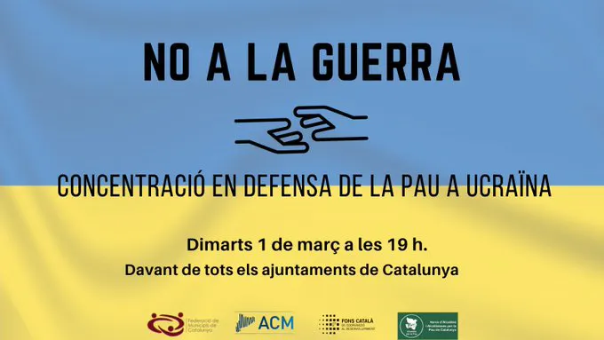 Solsona convoca una concentració en defensa de la pau i en suport al poble ucraïnès