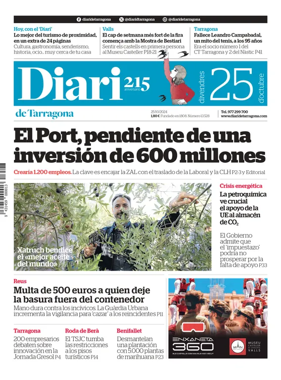 Cop d'ull als diaris d'aquest divendres 25 d'octubre