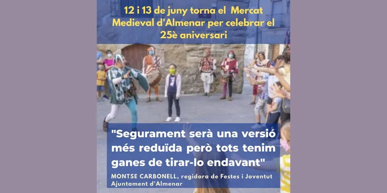 Torna el Mercat Medieval d’Almenar per celebrar el 25è aniversari