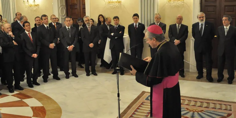 La memòria de Joan Martí i Alanis, present en la recepció de Joan-Enric Vives