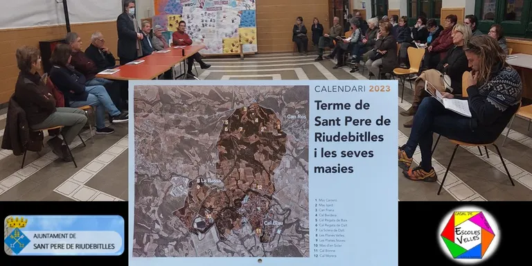 Presentació del nou Calendari 2023 per part del GRUP DE RECERQUES HISTÒRIQUES de Sant Pere de Riudebitlles.