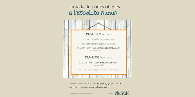 Jornada de portes obertes a l'Escoleta Nunun d'Arfa