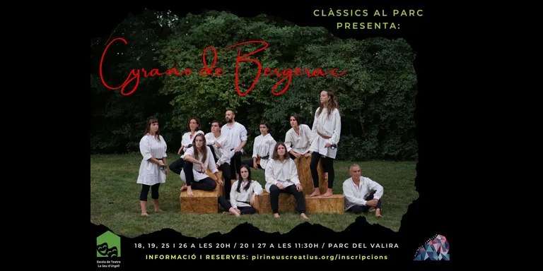 Representació de 'Cyrano de Bergerac' al Parc del Valira de la Seu d'Urgell