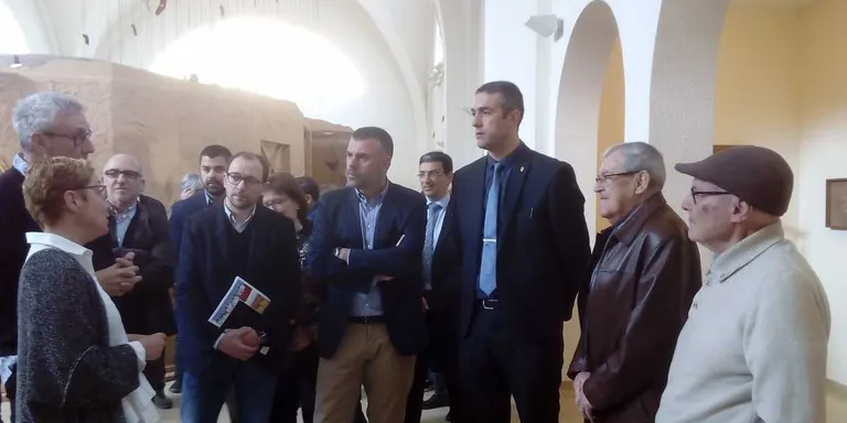 El Conseller de Cultura, Santi Vila, visita Agramunt i l'Espai Guinovart