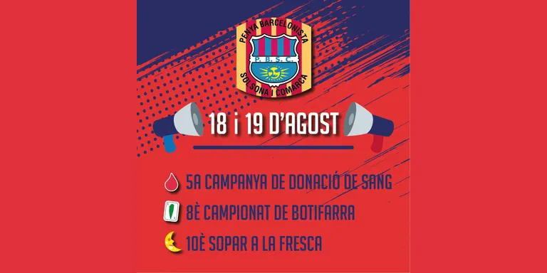 La Penya Barcelonista de Solsona i Comarca organitza dos dies d'activitats solidàries i lúdiques