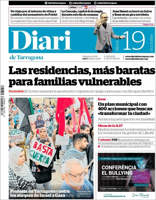 Cop d'ull als diaris d'aquest dijous 19 d'octubre