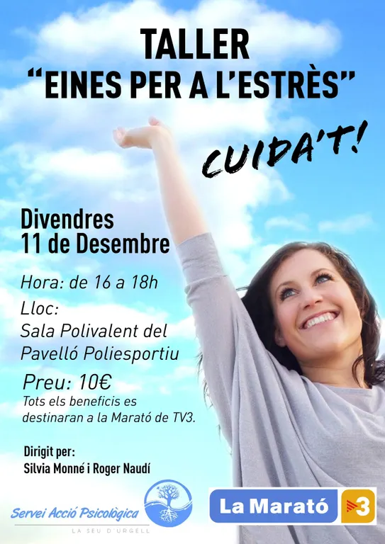 Taller 'Eines per l'estrès', a favor de la Marató de TV3