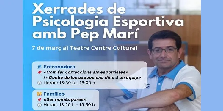 El Catllar impulsa una conferència de psicologia esportiva amb el psicòleg Pep Marí